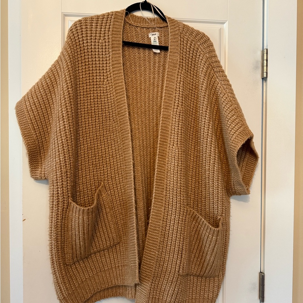 Aerie Tan Knit Cardigan